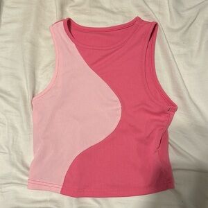 shein pink tank top
